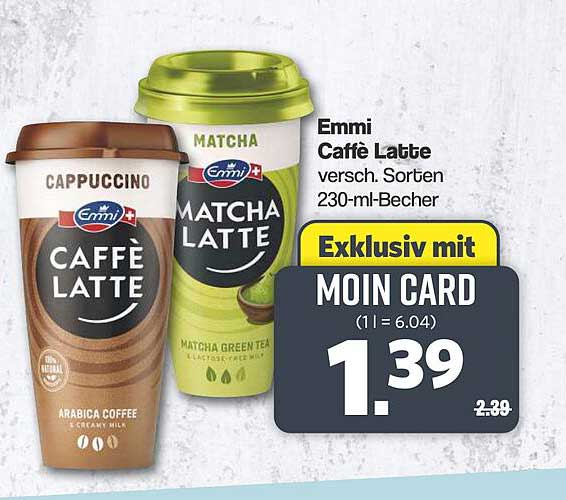Emmi Caffè Latte versch. Sorten 230-ml-Becher