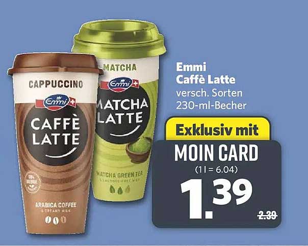 Emmi Caffè Latte versch. Sorten 230-ml-Becher