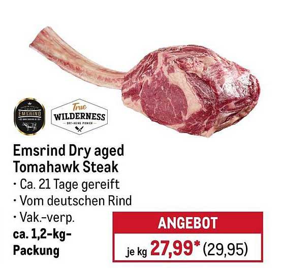Emsrind Dry aged Tomahawk Steak