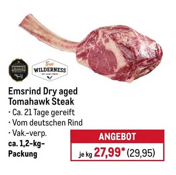 Emsrind Dry aged Tomahawk Steak