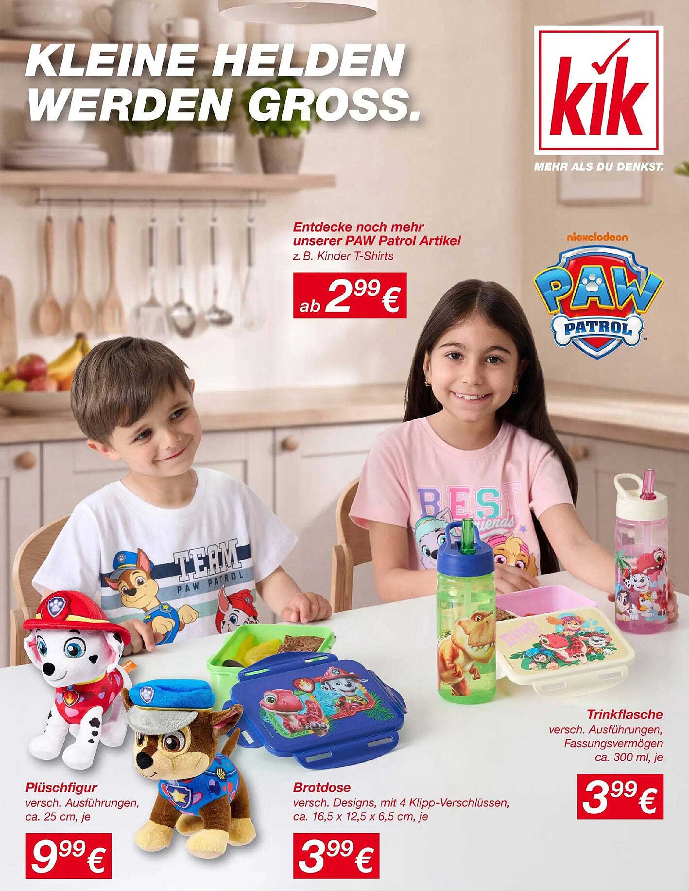Entdecke noch mehr unserer PAW Patrol Artikel z. B. Kinder T-Shirts