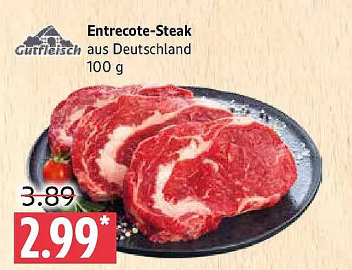 Entrecote-Steak aus Deutschland 100 g