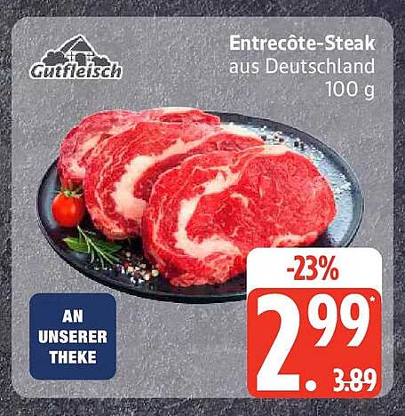 Entrecôte-Steak aus Deutschland 100 g