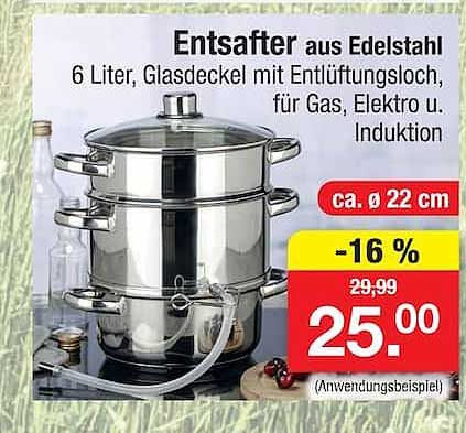 Entsafter aus Edelstahl