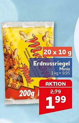 Erdnussriegel Minis