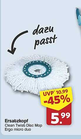 Ersatzkopf Clean Twist Disc Mop Ergo micro duo