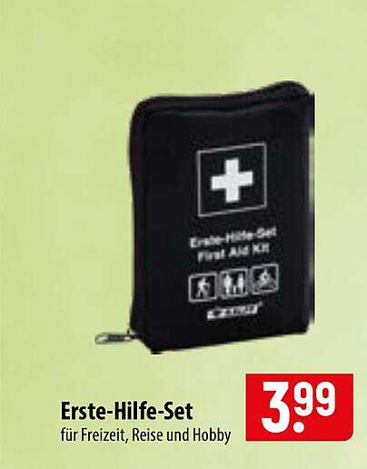 Erste-Hilfe-Set für Freizeit, Reise und Hobby