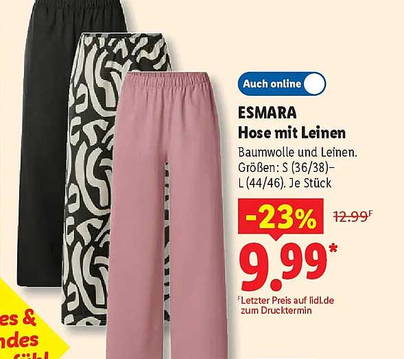 ESMARA Hose mit Leinen