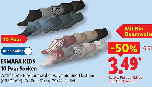 ESMARA KIDS 10 Paar Socken