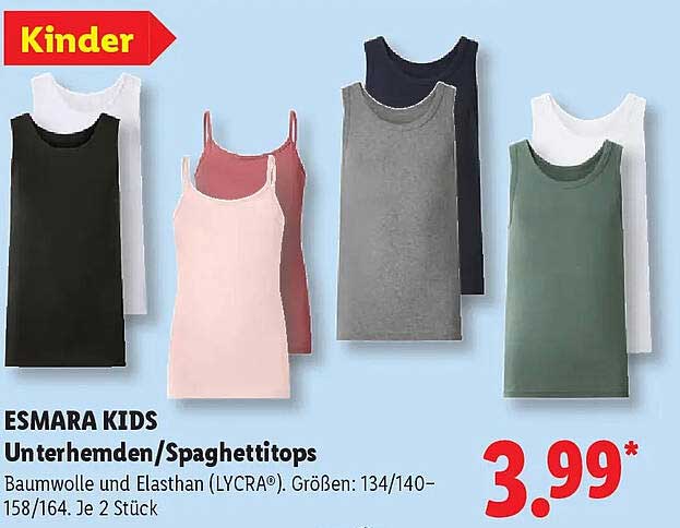 ESMARA KIDS Unterhemden/Spaghettitops