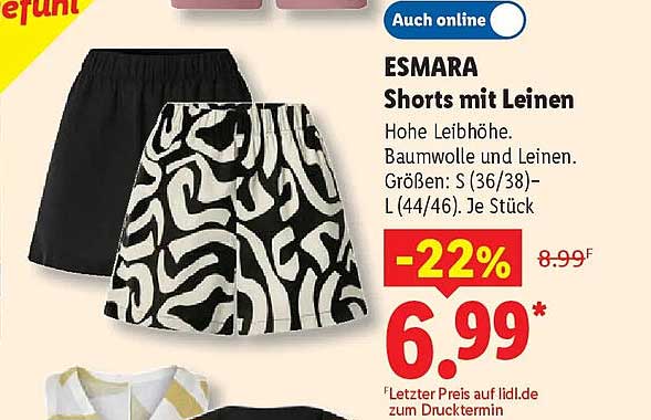 ESMARA Shorts mit Leinen