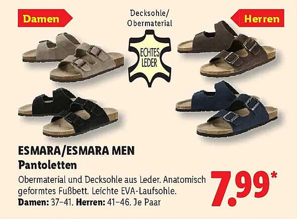 ESMARA/ESMARA MEN Pantoletten