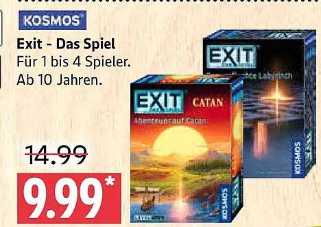 Exit - Das Spiel Für 1 bis 4 Spieler. Ab 10 Jahren.