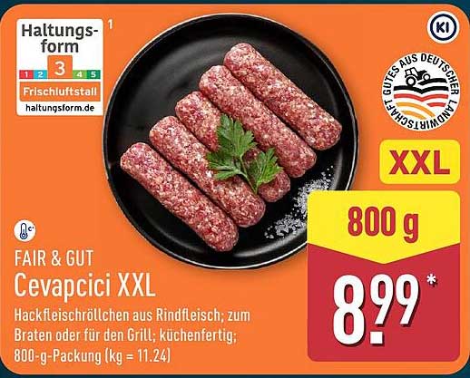 FAIR & GUT Cevapcici XXL
