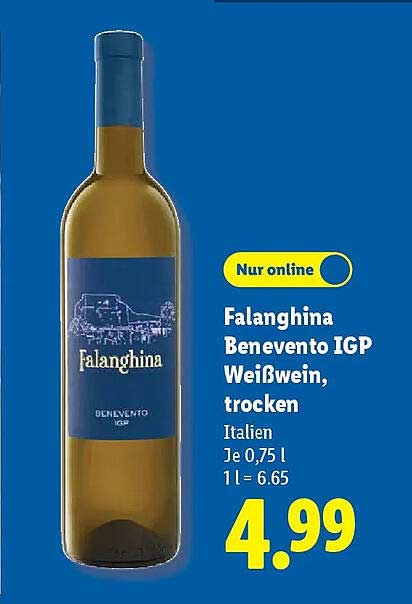 Falanghina Benevento IGP Weißwein, trocken
