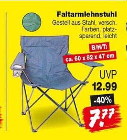 Faltarmlehnstuhl
