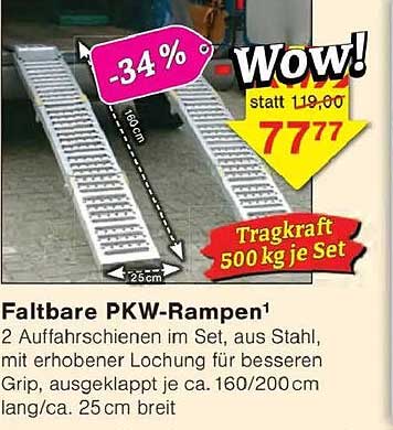 Faltbare PKW-Rampen¹