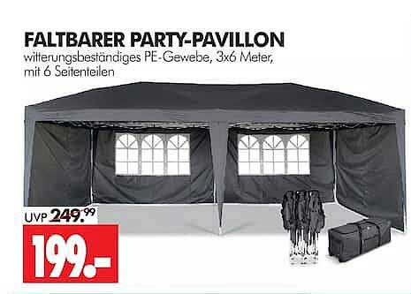 FALTBARER PARTY-PAVILLON