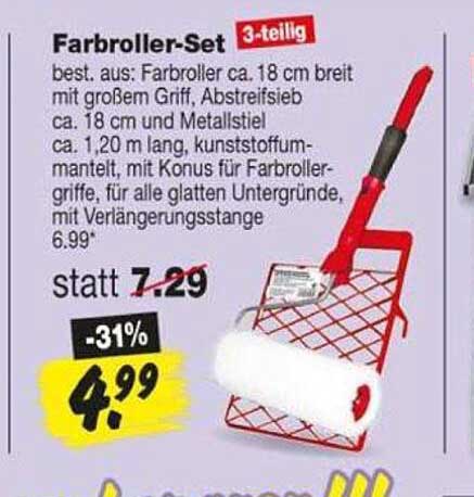 Farbrollen-Set 3-teilig