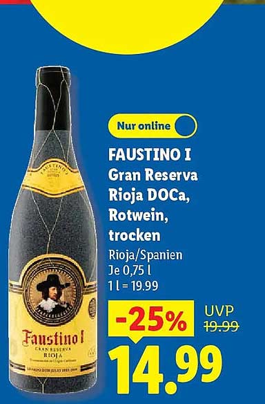 FAUSTINO I Gran Reserva Rioja DOca, Rotwein, trocken