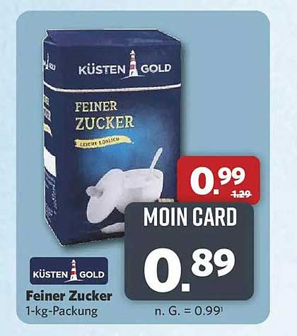 Feiner Zucker 1-kg-Packung