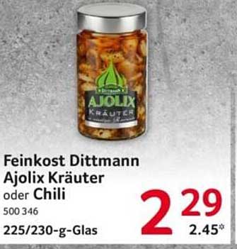Feinkost Dittmann Ajolix Kräuter oder Chili