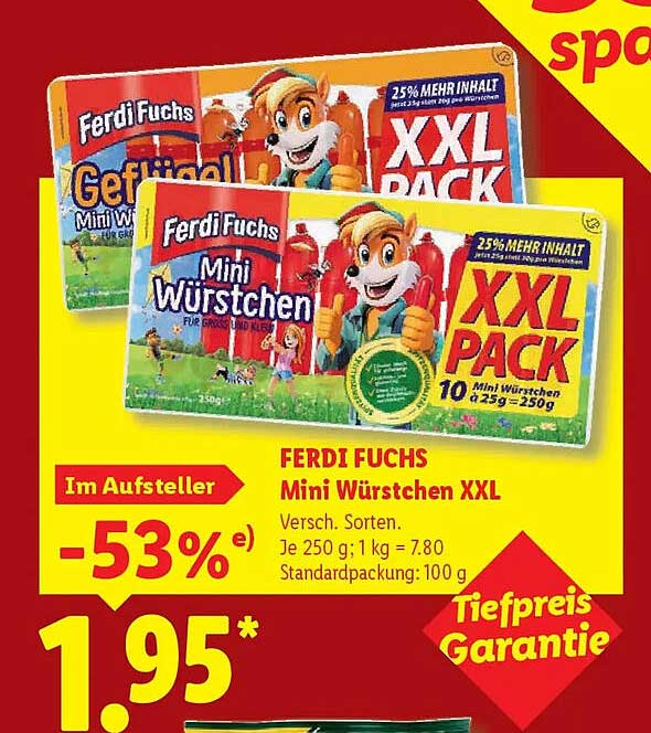 FERDI FUCHS Mini Würstchen XXL
