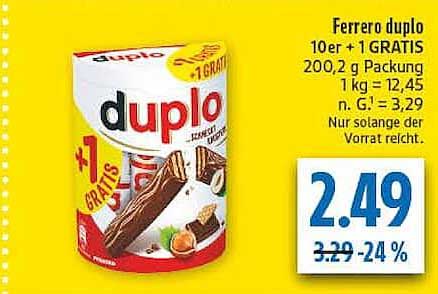 Ferrero duplo 10er + 1 GRATIS