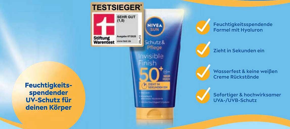 Feuchtigkeitsspendender UV-Schutz für deinen Körper