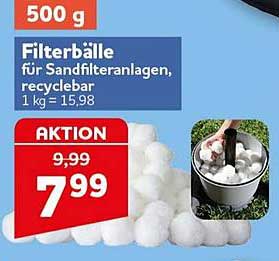 Filterbälle für Sandfilteranlagen, recycelbar