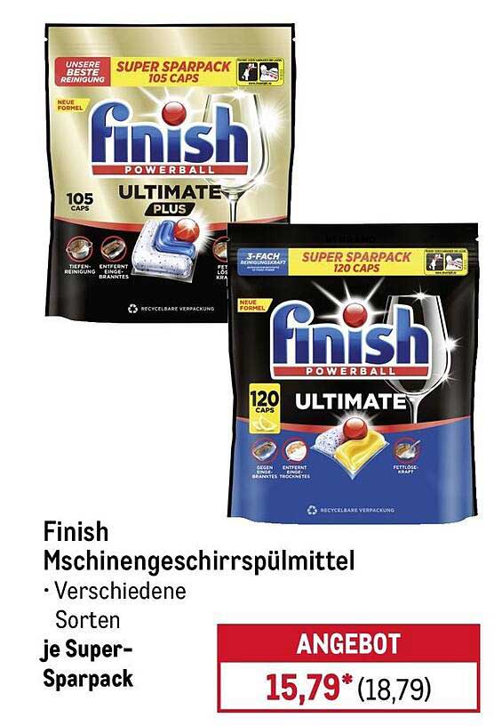 Finish Mschienengeschirrspülmittel · Verschiedene Sorten · je Super-Sparpack