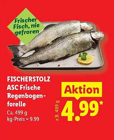 FISCHERSTOLZ ASC Frische Regenbogenforelle