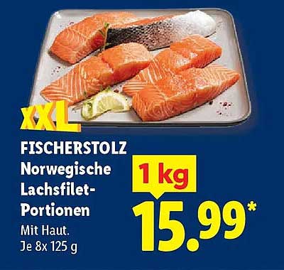 FISCHERSTOLZ Norwegische Lachsfilet-Portionen