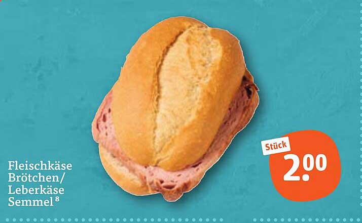 Fleischkäse Brötchen/Leberkäse Semmel