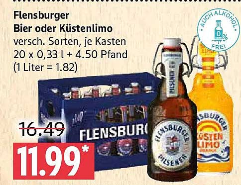 Flensburger Bier oder Küstenlimo