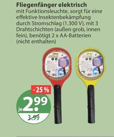 Fliegenfänger elektrisch