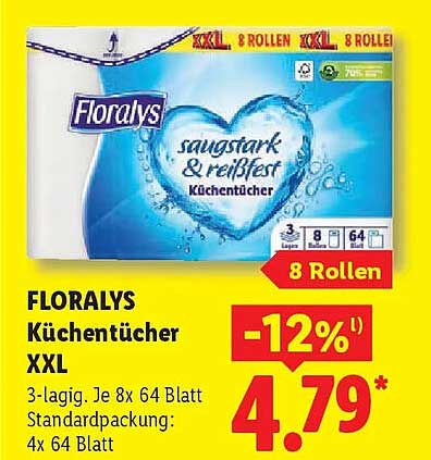 FLORALYS Küchentücher XXL