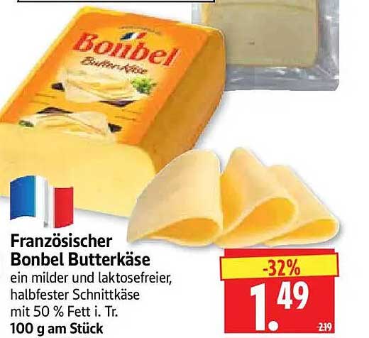 Französischer Bonbel Butterkäse