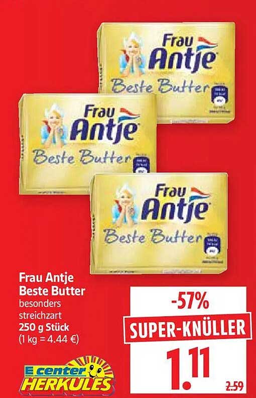 Frau Antje Beste Butter besonders streichzart 250 g Stück