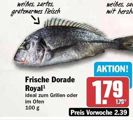 Frische Dorade Royal¹ ideal zum Grillen oder im Ofen 100 g
