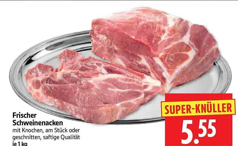Frischer Schweinenacken