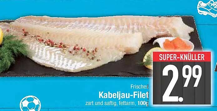 Frisches Kabeljau-Filet