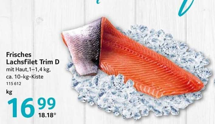 Frisches Lachsfilet Trim D