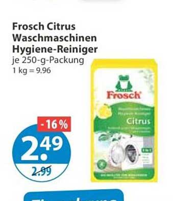 Frosch Citrus Waschmaschinen Hygiene-Reiniger