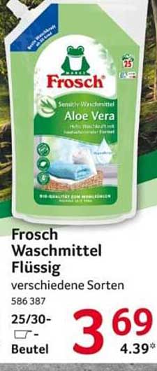 Frosch Waschmittel Flüssig verschiedene Sorten