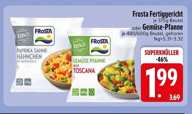 Frosta Fertiggericht oder Gemüse-Pfanne