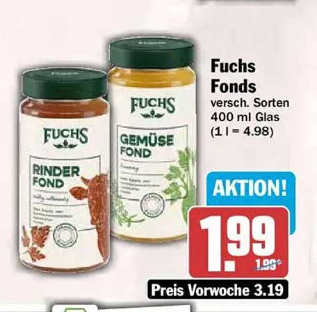 Fuchs Fonds versch. Sorten 400 ml Glas (1 l = 4.98)