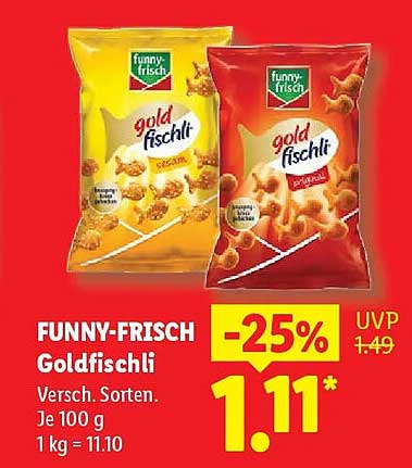 FUNNY-FRISCH Goldfischli