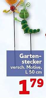 Garten-stecker versch. Motive, L 50 cm