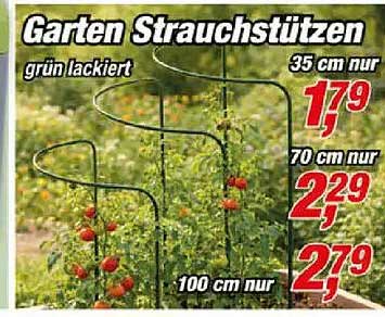 Garten Strauchstützen grün lackiert